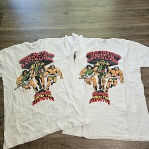 Vtg T-Shirt Sz M Huns From The North Warrior Viking Battalion Single Stitch READ